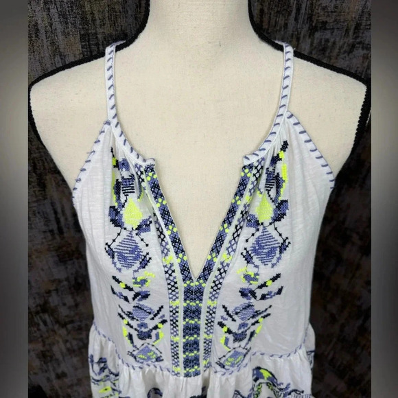 Anthropologie Maeve Neela Embroidered Babydoll Top - Picture 4 of 9